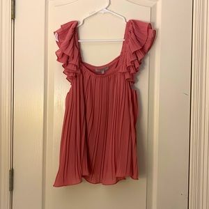 Naked Zebra Small Pink Ruffle Shirt